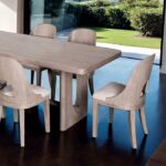 Modern White Oak Rect. Dining Table by Furniture of America