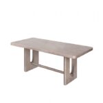 Modern White Oak Rect. Dining Table by Furniture of America - Image 6