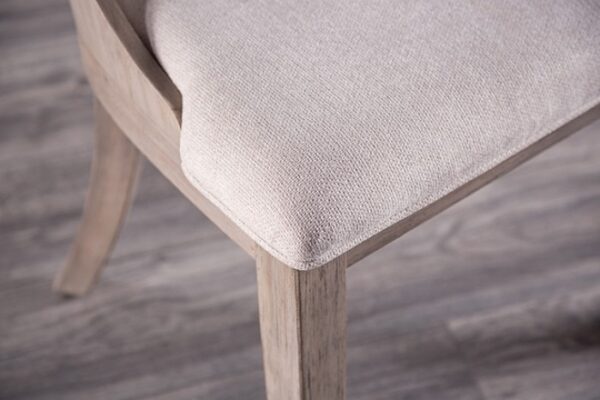 Modern White Oak Side Chair by Furniture of America - Image 3