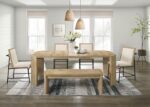 Contemporary Oak Dining Table by Furniture of America - Image 2