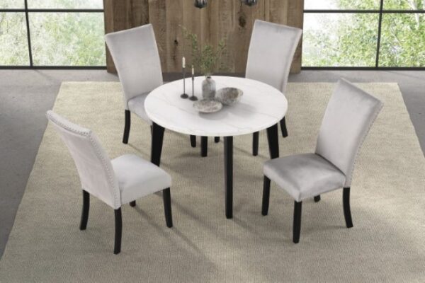Sabro contemporary round dining room tables by Furniture of America - Image 3