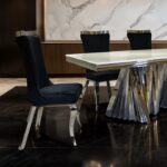Basilicata Glam Chrome Dining Table by Furniture of America - Image 3