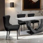 Portanova Glam Chrome Dining Table by Furniture of America