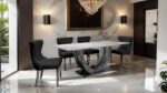 Portanova Glam Chrome Dining Table by Furniture of America - Image 2