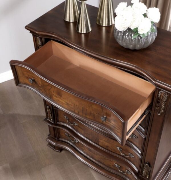 Esparanza Chest Traditional Brown Cherry by Furniture of America - Image 2