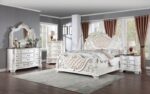Esparanza 4 Pc Queen Bedroom Set Traditional Pearl White by Furniture of America - Image 2
