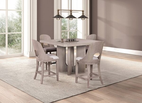 Sterling West Counter Ht. Chair-2Pcs/CTN White Oak Modern by Furniture of America - Image 2