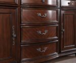 Nouvelle Hutch & Buffet Brown Cherry Traditional by Furniture of America - Image 3