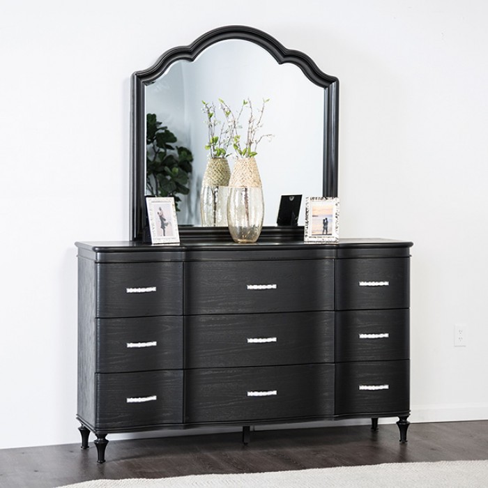 Melodi Parc Dresser Glam Black by Furniture of America | U-Trade Furniture Melodi Parc Dresser Glam Black by Furniture of America - Image 1