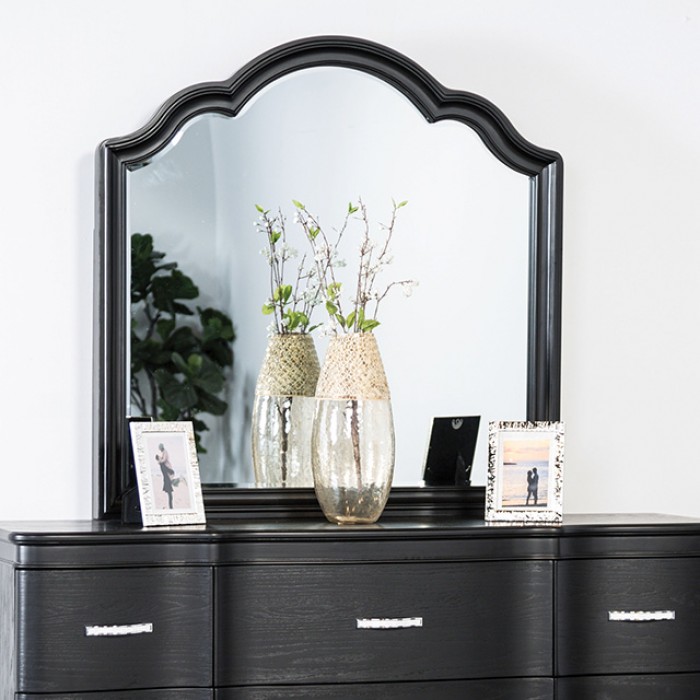 Melodi Parc Mirror Glam Black by Furniture of America | U-Trade Furniture Melodi Parc Mirror Glam Black by Furniture of America - Image 1