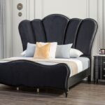 Melodi Parc 4 Pc Queen Bedroom Set Glam Black By Furniture Of America
