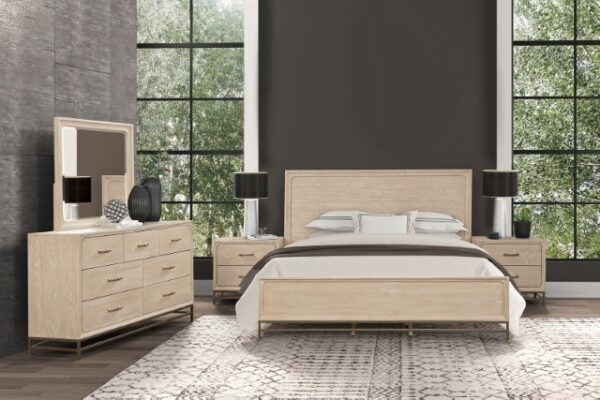 Sandnes Bed Transitional Light Oak by Furniture Of America - Image 3