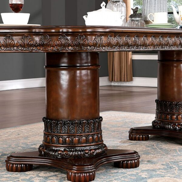 Canyonville Dining Table Traditional Brown Cherry by Furniture of America - Image 4