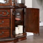 Normandy Hutch & Buffet Traditional Brown Cherry by Furniture of America - Image 3