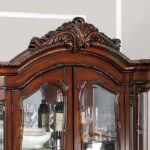Normandy Hutch & Buffet Traditional Brown Cherry by Furniture of America - Image 6