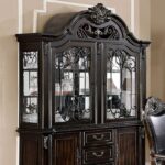 Lombardy Hutch & Buffet Traditional Walnut by Furniture of America