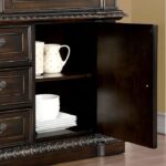 Lombardy Hutch & Buffet Traditional Walnut by Furniture of America - Image 4