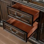 Lombardy Hutch & Buffet Traditional Walnut by Furniture of America - Image 5