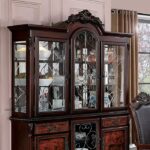 Picardy Hutch & Buffet Traditional Brown Cherry by Furniture of America