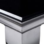 Neuveville Dining Table Glam Black/Chrome by Furniture of America - Image 3