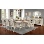 Arcadia Dining Table Rustic Antique White by Furniture of America - Image 2