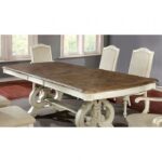 Arcadia Dining Table Rustic Antique White by Furniture of America - Image 3
