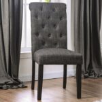 Alfred Side Chair Rustic Antique Black, Gray  by Furniture of America