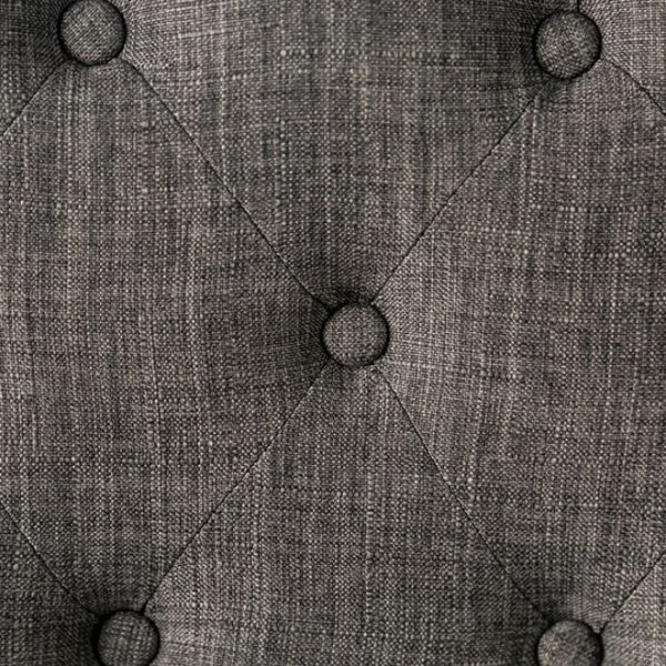 Alfred Side Chair Rustic Antique Black, Gray  by Furniture of America - Image 2