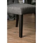 Alfred Side Chair Rustic Antique Black, Gray  by Furniture of America - Image 4