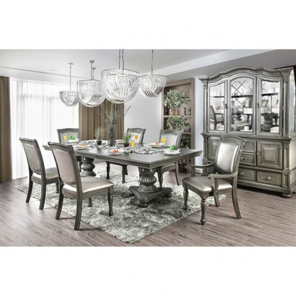 Alpena Dining Table Transitional Gray by Furniture of America - Image 6