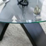 Jasmin Dining Table Contemporary Beige, Black by Furniture of America - Image 2