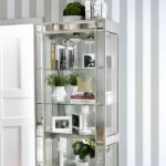 Carrollton Curio Cabinet Contemporary Chrome by Furniture of America