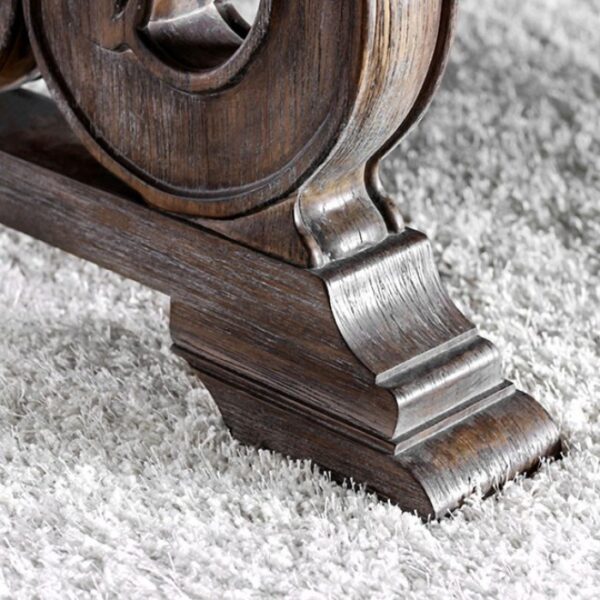 Arcadia Dining Table Rustic Rustic Natural Tone, Ivory by Furniture of America - Image 3