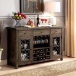 Paulina Server Transitional Rustic Walnut  by Furniture of America