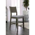 Anton Counter Ht. Chair (2/Box) Contemporary Gray, Light Gray  by Furniture of America - Image 4