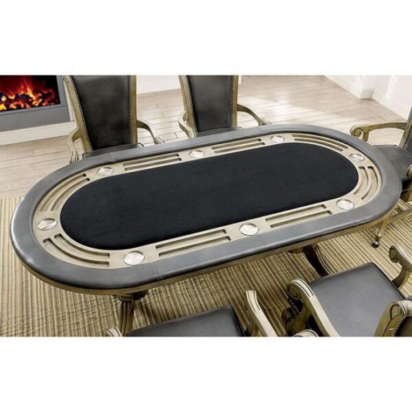 Melina Game Table Transitional Gray by Furniture of America - Image 5