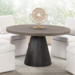 Broager Contemporary Rustic Oak/Dark Walnut by Furniture of America