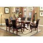 Melina Game Table Transitional Brown Cherry by Furniture of America - Image 2