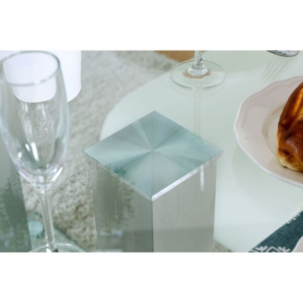 Richfield Dining Table Contemporary Silver/Chrome  by Furniture of America - Image 4