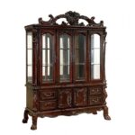 Medieve Hutch & Buffet Traditional Cherry by Furniture of America