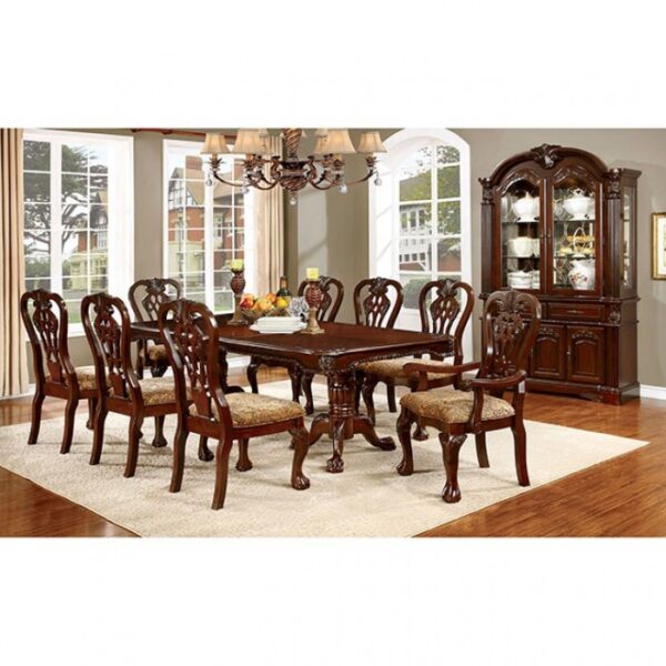 Elana Dining Table Traditional Brown Cherry by Furniture of America - Image 6