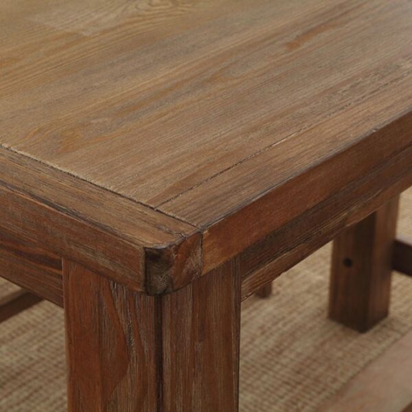 Sania Counter Ht. Table Rustic Rustic Oak by Furniture of America - Image 3