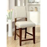 Sania Counter Ht. Table Rustic Rustic Oak by Furniture of America - Image 5