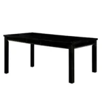 Sania 84" Dining Table Antique Black/Beige by Furniture of America