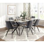 Brixley Black Metal Dining Table Legs By Homelegence - Image 2