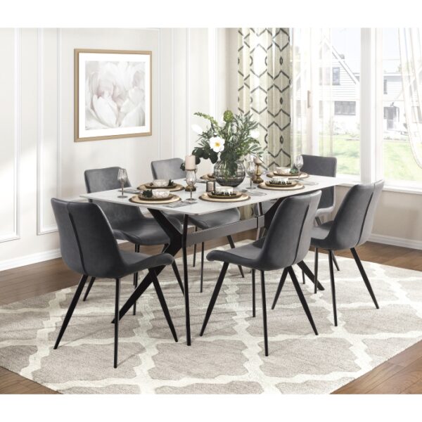 Brixley Black Metal Dining Table Legs By Homelegence - Image 2