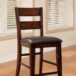 Dickinson Counter Ht. Chair Transitional Dark Cherry by Furniture of America