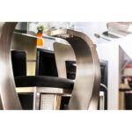 Nova Dining Table Contemporary Silver, Black by Furniture of America - Image 5