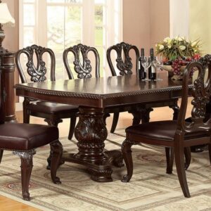 Bellagio Cherry Rectangular Extendable Dining Table by Furniture of America