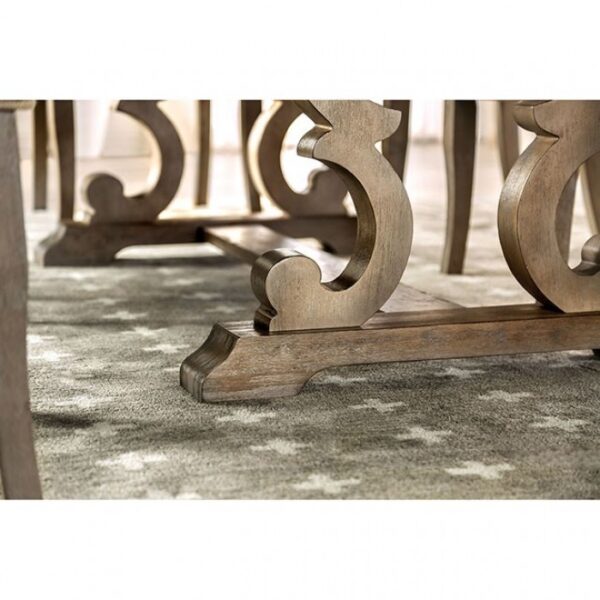 Patience Dining Table Rustic by Furniture of America - Image 3